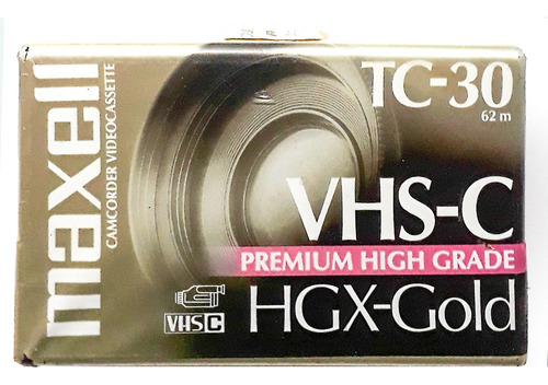  Video Cassette Vhs Tc-30 Vhs-c Maxell