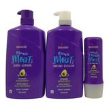 Aussie Kit Moist Shampoo,condicionador 865ml + Mascara 236ml
