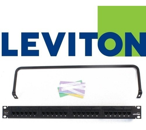 Leviton 69586-u24 Extreme 6+ Universal Patch Panel, 24-port