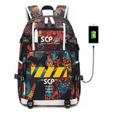 Scp Game Usb Port Mochila Bolsa Libro Escolar Estudiantes Al