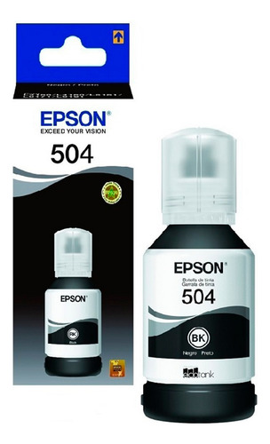 Tinta Epson 504 Negro Para Impresora L4150 L4160 L6170 L6171