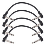 Cable Audio Guitarra Ac-8 Pedal 6 Patch Flat 4 Pulgadas Ggia