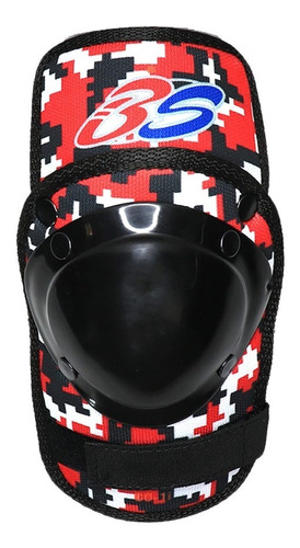 Codera Protector Beisbol Softbol Bs2r Rojo Camu Ajustable