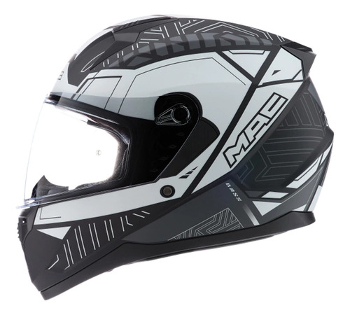 Casco Integral Moto Mac M67 Bass Color Negro Marelli