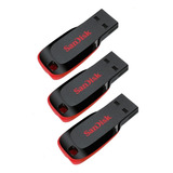 Kit 3 Pendrives Sandisk 32gb Para Notebook