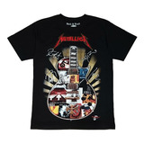 Playera Rock & Death Metallica Guitarra 