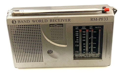 Rádio Antigo Rm-pf33 Motobras 3 Faixas Funcionando
