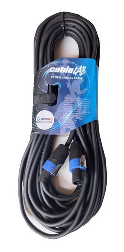 Cables Speakon Macho A Macho (2 X 2.5mm2) 10 Mts Negro Mc1