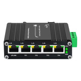 Ndarepoo Mini Interruptor Industrial De 5 Puertos Gigabit Et