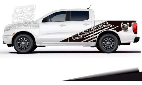 Calco Ford Ranger 2013 - 2018 Monster Army Juego Con Porton