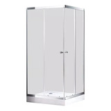 Shower Door Rectangular 80x120x195 Vidrio Templado Izquierdo