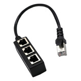 Rj45 1 A 3 Ethernet Lan Red Cable Splitter Adaptador De 3