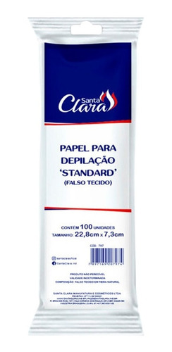 Papel Para Depilação Standard Falso Tecido C/ 100 - 1 Un 