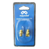 Acople Para Cable Coaxial (2 Unids)