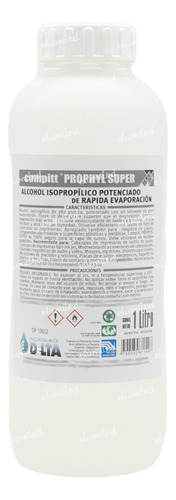 Alcohol Isopropilico Prophyl Super Rapida Evaporacion X1 L