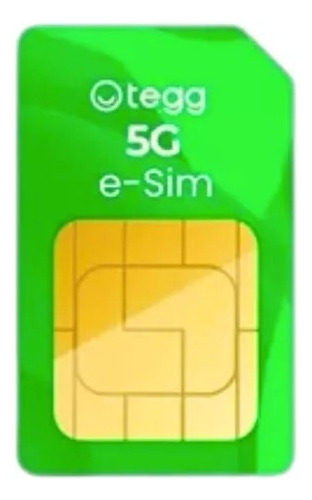 Chip Virtual Tegg Telecom (esim, Envio Por E-mail)