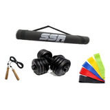 Kit De Yoga Ssr Mancuernas Ligas Tapete