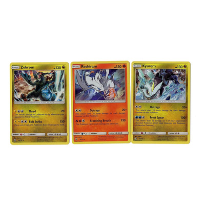 Lámina De Kyurem Reshiram Zekrom Dragon Majesty Shining Lege | Envío gratis