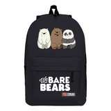 Mochila De Lona A Cuadros Con Diseño De «we Are Bears» De Ou