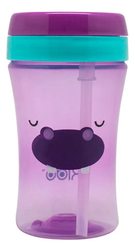 Vaso Twist Kido Con Bombilla Niño Niña 320ml/11oz Libre Bpa