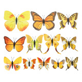 Muyier Adhesivo De Pared Con Forma De Mariposa 3d For