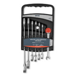 Set 7 Kit Llaves Fijas Combinadas Con Crique 8 A 19mm Bremen