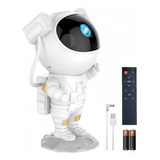 Luminaria  Abajur Astronauta Galaxia Estrelas Usb Cor Branco