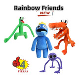 Peluche Roblox De Rainbow Friends, 4 Unidades/set