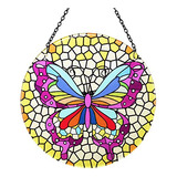 Colgador Solar Exhart Con Forma De Mariposa Para Ventana, Di