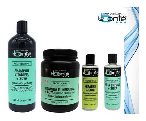 Kit Shampoo Vitamina+vitamina E+ Keratina + Seda Labonté