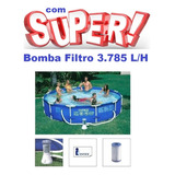 Piscina Intex 6503 Litros Armação Bomba Filtro 3785 Lh 110v