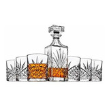 Dublin Whiskey Bar Set Decanter 4 Dof Glass