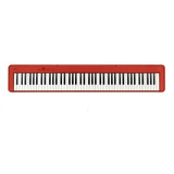 Piano Digital Casio Portátil 88 Teclas Vermelho Cdp-s160rd