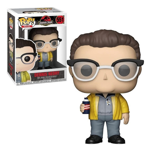 Boneco Dennis Nedry Jurassic Park 25th Anniversary Funko Pop