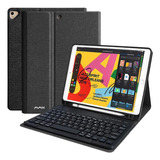 Funda Y Teclado Bt Para iPad 10.2  Pro 10.5  9ª/8ª/7ª Negro