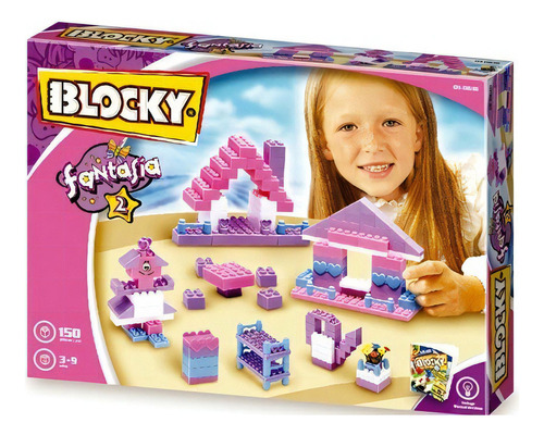 Bloques Blocky 150 Piezas Fantasia Nº2 Nena Encastre 0616