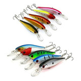 10 Señuelos De Pesca Profundidad Rapala Minnow 11cm 10,5gr