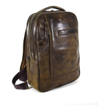 Back Pack Grande Ag Leather 100% Piel Chocolate