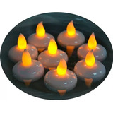 Set De 12 Velas Flotantes Para Decoración Navideña, Fiesta D