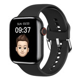 Smartwatch Iwo Series 7 W27 Pro 1.75  Caixa 44mm De  Liga  Preta, Pulseira  Preta