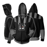 Hjb Star Wars Darth Vader Sudadera Con Cremallera Cosplay Un