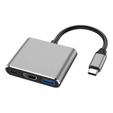 Adaptador Conversor Tipo C P/ Hdmi - Usb 3.0 - Ac2862