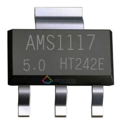 10 Piezas Ams1117 5.0 Regulador De Voltaje 5.0v/1a