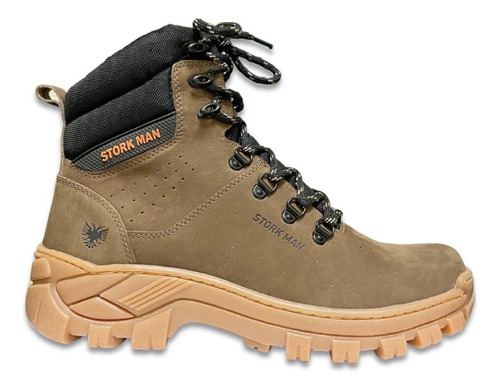 Bota Trekking Stork Man - Semi Impermeable Cuero 39 Al 45