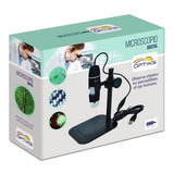 Kit Microscopio Digital Infantil Usb Negro Deluxe
