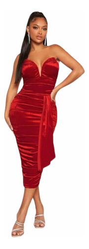 Vestido Mujer Rojo /fiesta / Navidad / Gala /estilo Sirena