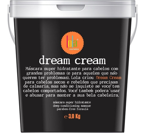 Lola Cosmetics Dream Cream Máscara Super Hidratante 3kg