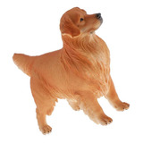 Linda Estatueta De Plástico Animal Golden Retriever Cão De