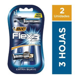 Maquinita De Afeitar Flex3 Extra Suave Bic X2 Unidades