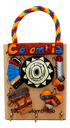 Porta Llaves Artesanía Chiva Colombiana Decoracion